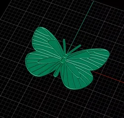 Butterfly Flying 3D print model
