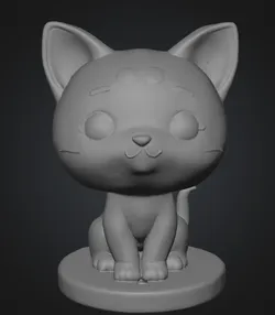 Chibi Cat Figur (Sitting Desk Pet)