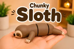 Chunky Sloth - Cute Chunky Flexi Creature