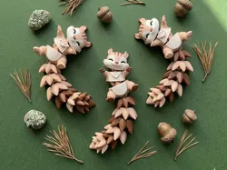 Cute Flexi Squirrel - Articulated Toy / Keychain