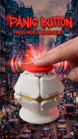Desk Stand & Panic Button Remix for Fidget Squeezer