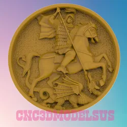 Dragon Warrior King 3D MODEL STL FILE FOR CNC ROUTER LASER 3D print model