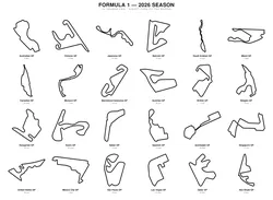 Formula 1 Race Tracks (2016-2026)