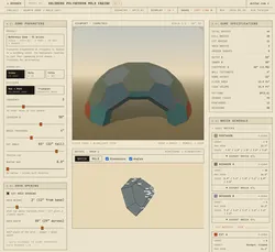 Goldberg Polyhedron Pizza Oven Generator
