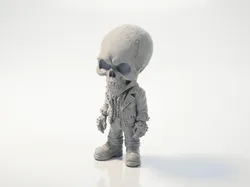 Goth Skeleton Figurine Movies & TV 3D Printable