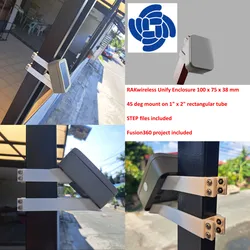 RAK Unify Enclosure Mounting 2x1" rail 45 degree mount