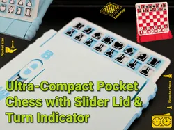 Ultra-Compact Pocket Chess with Slider Lid