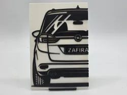 2D Wall Art Opel Zafira C Tourer - Free 3D Print Model