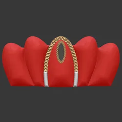3D STL Model Bed Headboard Relief