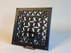 6 inch 152 mm Cast iron Inspired Floor Vent - Free 3D Print Model