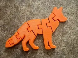 articulated fox - Free 3D Print Model