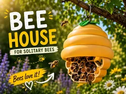 BEE HOUSE - Free 3D Print Model