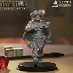 DnD Heroes Bards - Orc Male