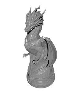Dragon Chess Set Collection – Fantasy Guardian Chess Pieces STL