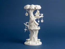 Fairy Tree House Fantasy Diorama - Free 3D Print Model