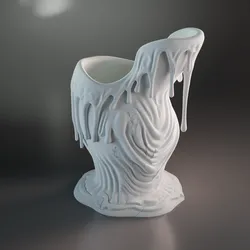 "Flesh Leaks" vase