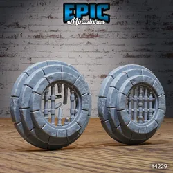 Hatch Round V1 V2 / Sewers Environment / City Dungeon Item / Pipe Network System / Underground Decoration / Village Tile / Settler Building Encounter