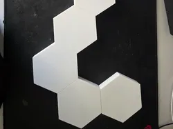 hexagon wall art with led - Free 3D Print Model
