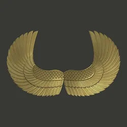 Isis Egyptian Goddess Wings – 3D Printable and CNC Model