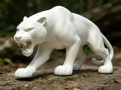 Jungle Hunter: Fierce Jaguar 3D Printed Model - Free 3D Print Model
