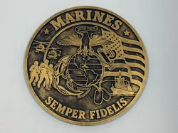 Marines Semper Fidelis Medallion - Free 3D Print Model