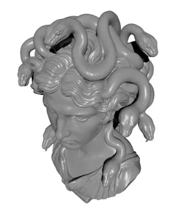 Medusa Bust - Greek Mythology Sculpture for 3D Printing