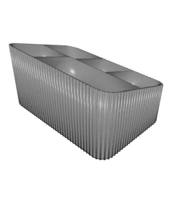 Modern Ribbed Desk Organizer
