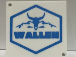 Morgan Wallen Plate/keychain - Free 3D Print Model