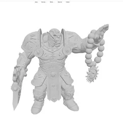 Orc Lightbringer - Cleric of Pelor (D&D / Holy Warrior)