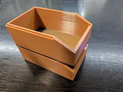Parametric Open-Front Storage Bin - Free 3D Print Model