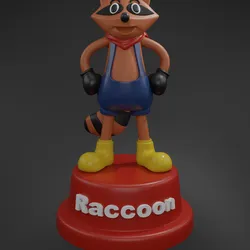 Residual Evil 9 Requiem - Mr Racoon Statue