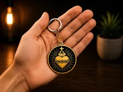 Sacred Heart Keychain | Sacred Heart - Free 3D Print Model