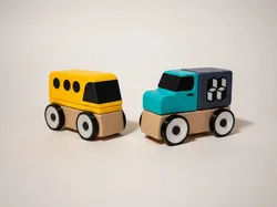 ScandiCraft Vehicles Toy Bus & Truck Set  - Free 3D Print Model
