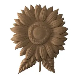 Sunflower Relief STL model relief CNC router wood carving & 3D printing