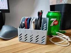 【Super Convenient】Household Data Cable Organizer - Free 3D Print Model