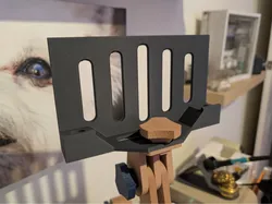 Tablet stand for mechanical arm (Robert Skinner) - Free 3D Print Model
