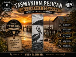 Tasmanian Pelican Bookmark - Free 3D Print Model