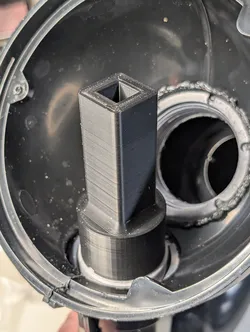 1 1/2" square head plumbing plug extension with 1" square head
