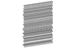 12 classical cornices and friezes  for plaster and wood workings 3D print model