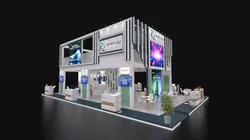 15x10m Mezzanine Exhibition Stand 3D model