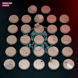 28mm Urban Round Bases