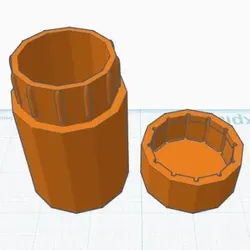 3D printer bestanden | 3MF | Fixed dice holder