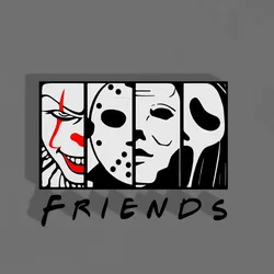 3D printer bestanden | 3MF | Horror Friends 3D Emblem