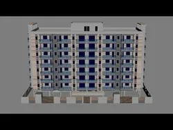Apartment Building 14 3D model