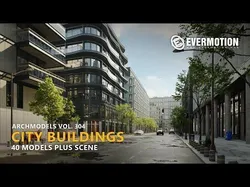Archmodels vol 304 -  medium-sized modern city buildings 3D model