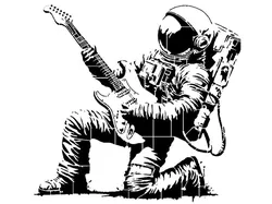 Astronaut stencil 3