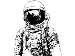 Astronaut stencil 4