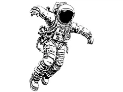 Astronaut stencil 6