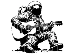 Astronaut stencil 7