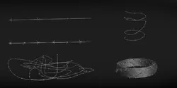 Barbed Wire Low-poly 3D model